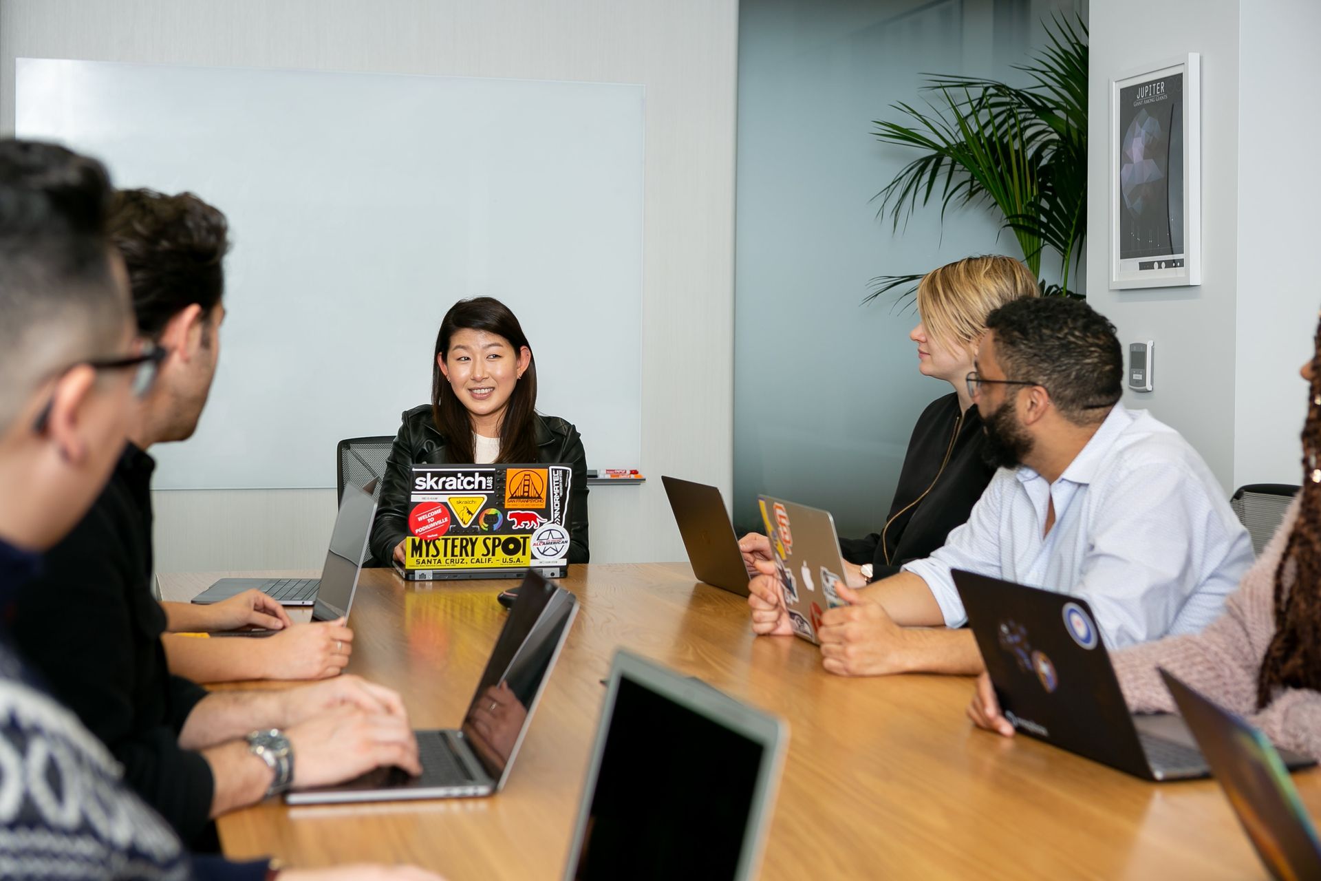 Meeting with a woman leader