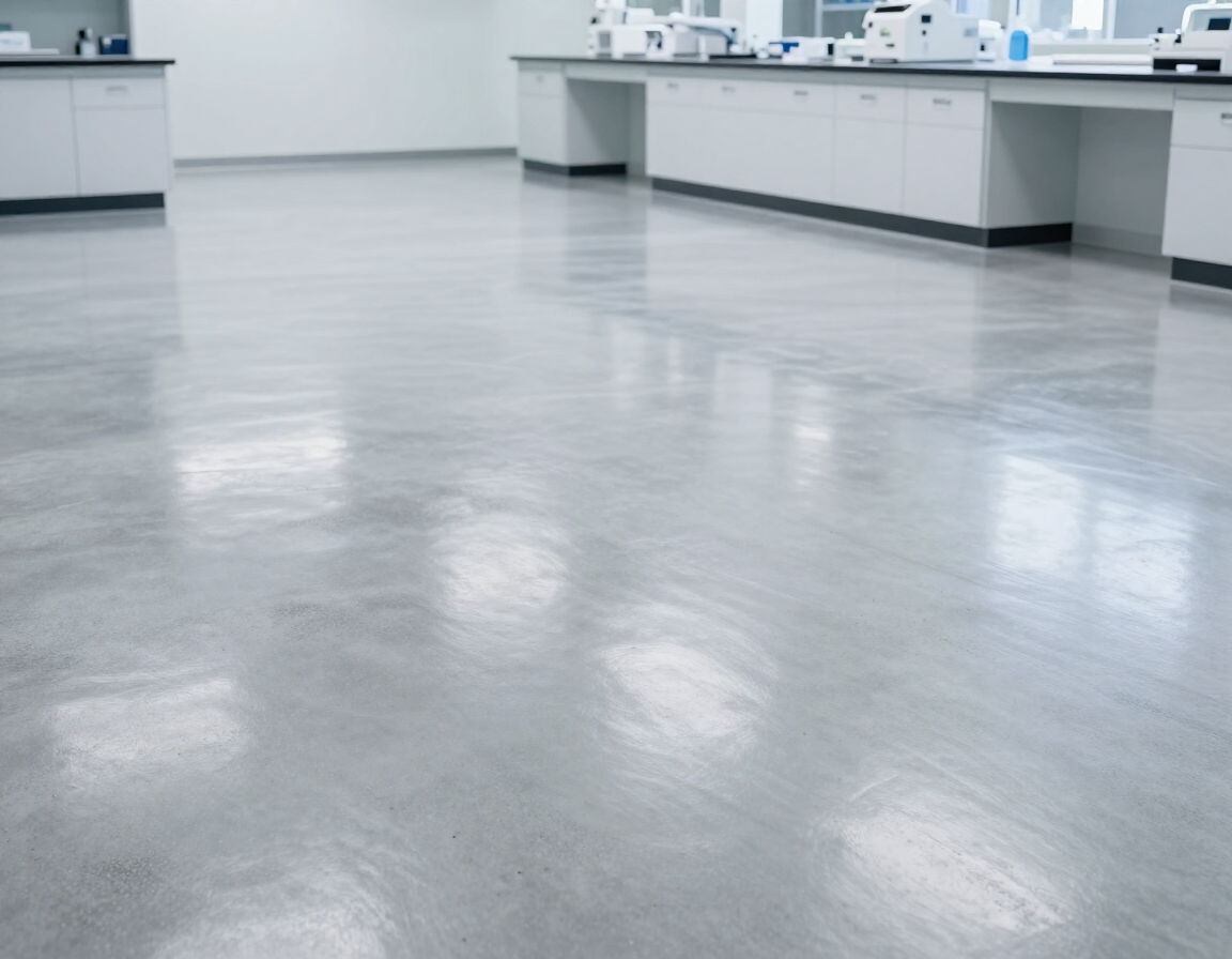 Piso industrial para laboratorio u hospital