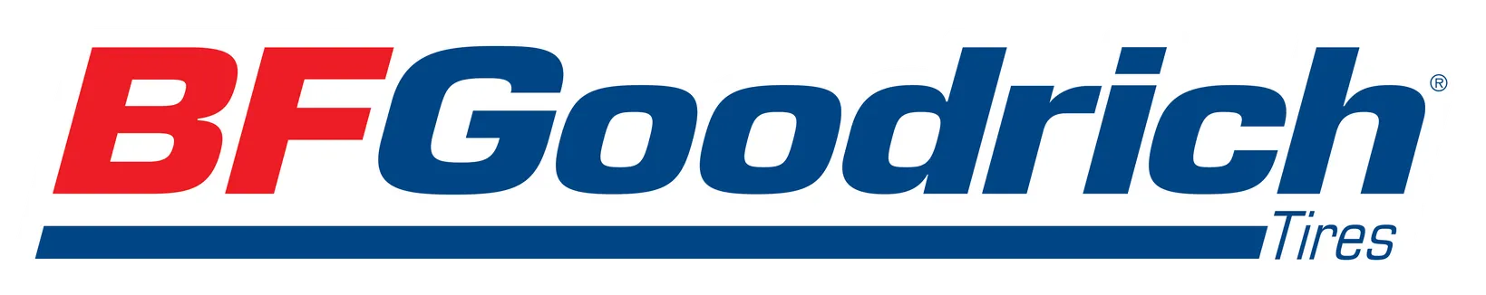 BFGoodrich Tires logo in red, white, and blue