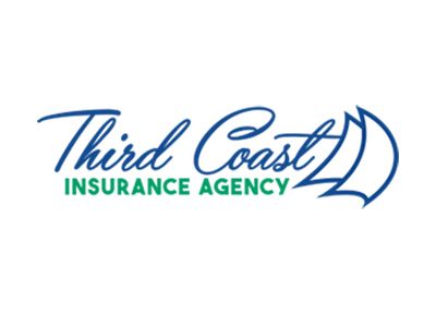 Third Coast Insurance Agency logo in blue and green with stylized sailboat icon
