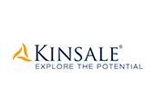 Kinsale logo with gold abstract mark and the tagline “Explore the Potential” in gray text