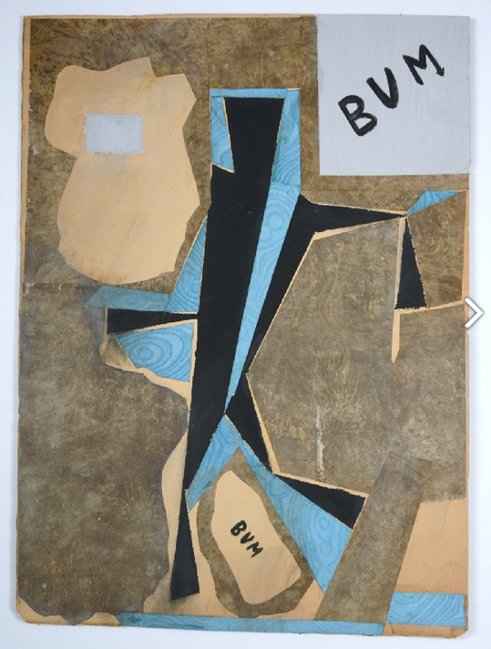 Collezione privata -Torino -Bruno Munari -Collage e tempera su cartoncino - Prima