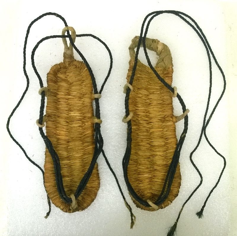 Armeria Reale di Torino Sandali giapponesi (waraji) Consolidamento fibre Dopo visione d'insieme