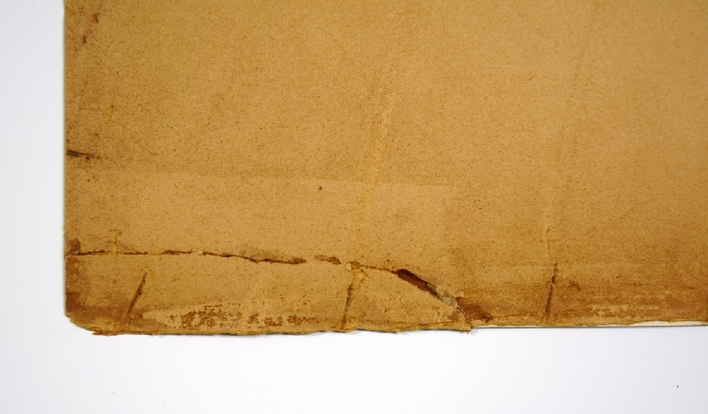Collezione privata Torino Bruno Munari Collage e tempera su cartoncino Prima  Dettaglio frattura