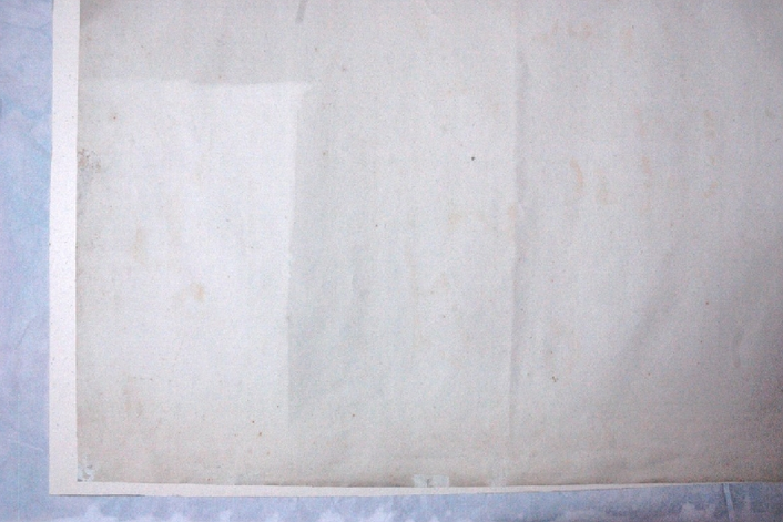 Collezione privata - Torino - G. P. Bagetti - Acquerello su carta - Durante - Pulitura a secco con gomme morbide- Verso