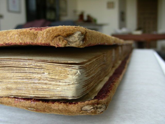 Biblioteca Reale di Torino Volume Coperta Prima del restauro