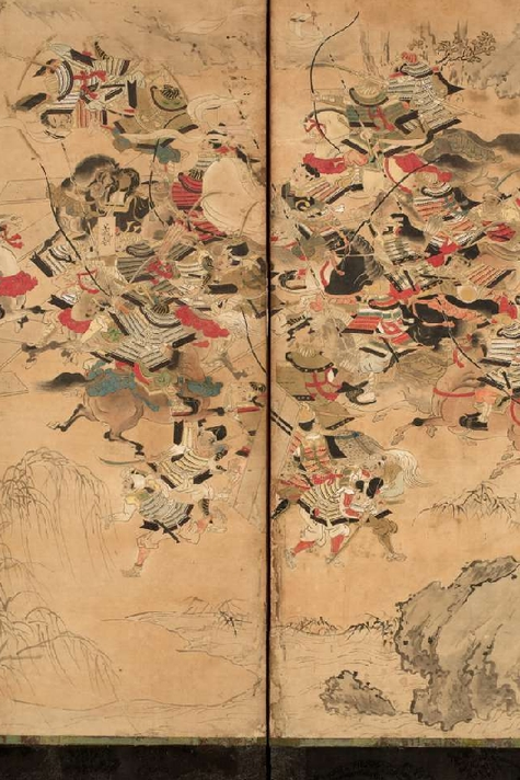 Museo d’Arte Orientale di Torino- Coppia di paravento giapponesi raffiguranti “Le insurrezioni Hogen e Heiji” – Dopo il restauro