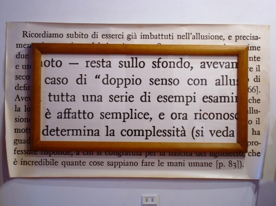 Collezione La Gaia, Busca (CN) Kosuth J. Stampa alla gelatina bromuro d’argento su carta politenata Prima del restauro