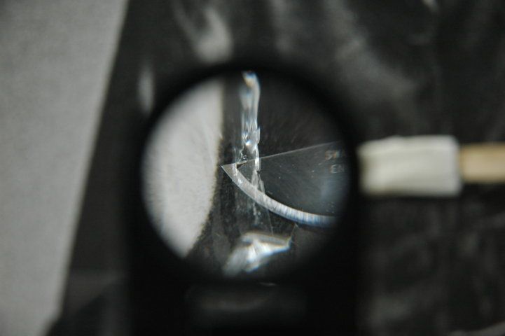 Collezione privata Mulas U. Lucio Fontana Stampa alla gelatina bromuro d’argento su carta baritata durante il restauro Rimozione meccanica della pellicola adesiva incollata al recto