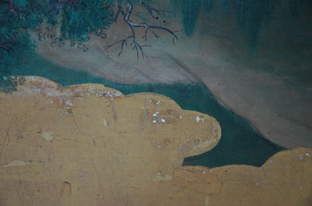 Museo d’Arte Orientale di Torino - Paravento giapponese - Prima del restauro
