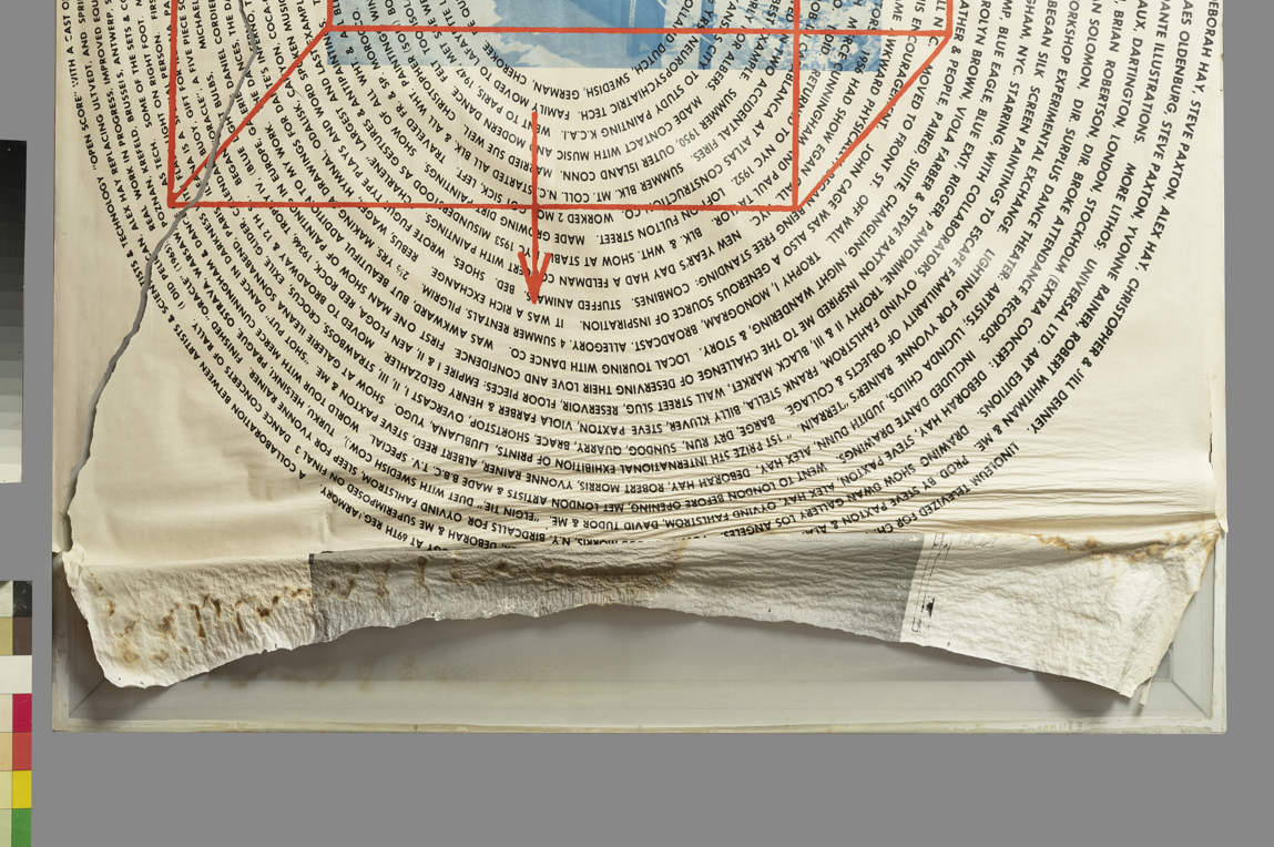 particolare rovinato Soseishi Torino restauro Rauschenberg