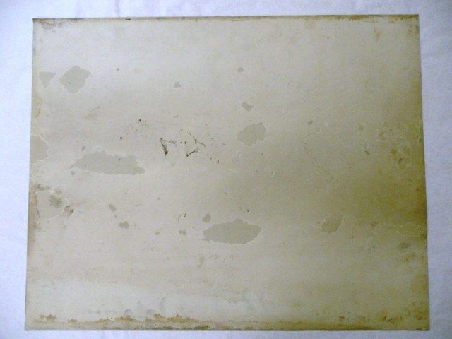 Collezione privata Ritratto di famiglia Portrait crayon stampa alla gelatina bromuro d’argento su carta baritata Prima del restauro Verso