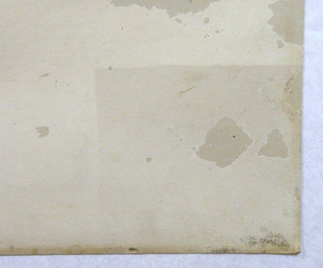 Collezione privata Ritratto di famiglia Portrait crayon stampa alla gelatina bromuro d’argento su carta baritata Durante il restauro Tassello di pulitura al verso