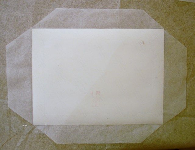Collezione privata Vito Acconci Stampe cromogene su carta politenata Durante il restauro Applicazione di finti margini in PLP4 con Plextol B500
