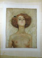 Collezione privata- Torino- G. B.Carpanetto- Disegno a carboncino su carta- Durante- Foderatura totale su asse