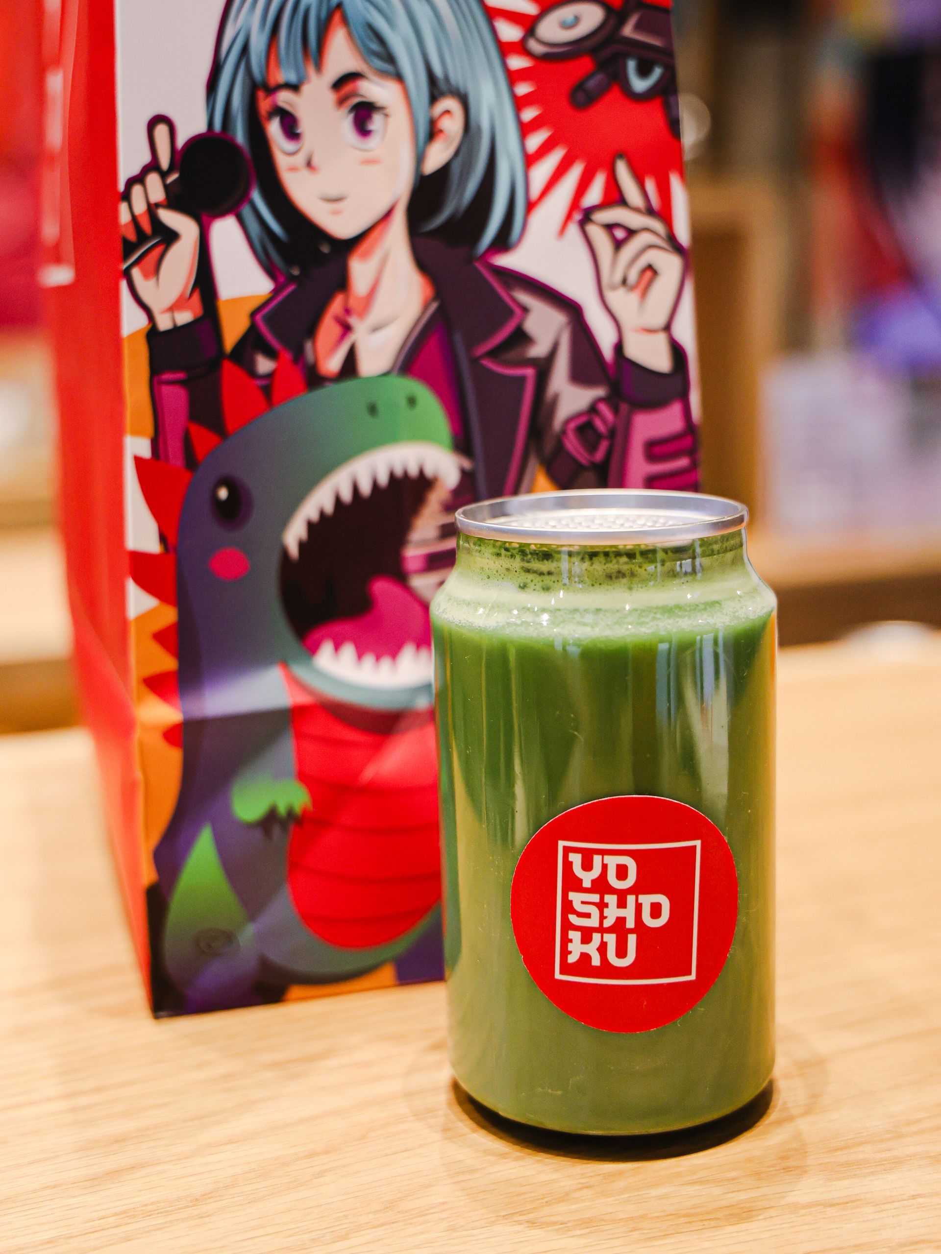 Yoshoku iced latte & bag