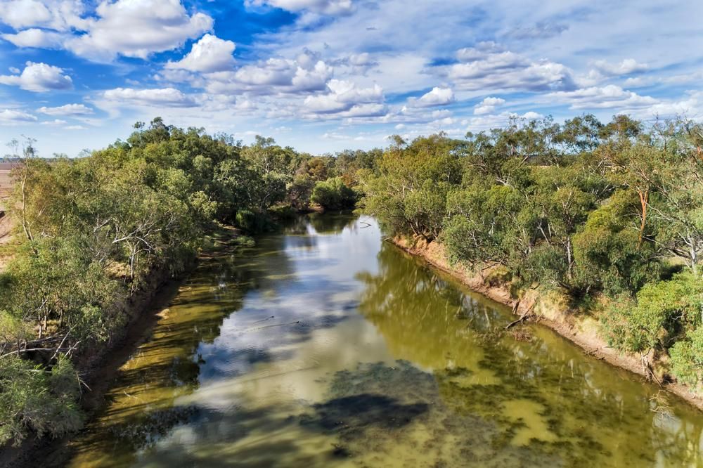 An Aerial View of a River Surrounded by Trees  — North West Heating, Cooling and Refrigeration in Narrabri, NSW