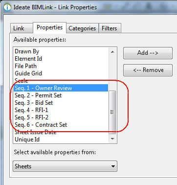 Ideate BIMLink - Link Properties