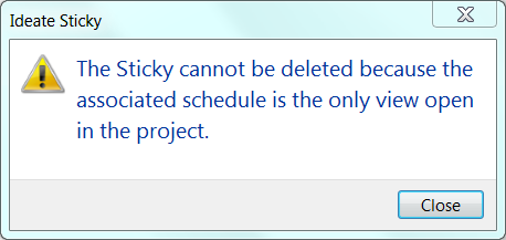 Can't Place a Sticky

