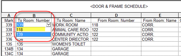 managing door numbering