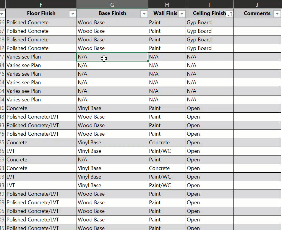 Instructions on how to use Ideate BIMLink for Room Finish Schedules