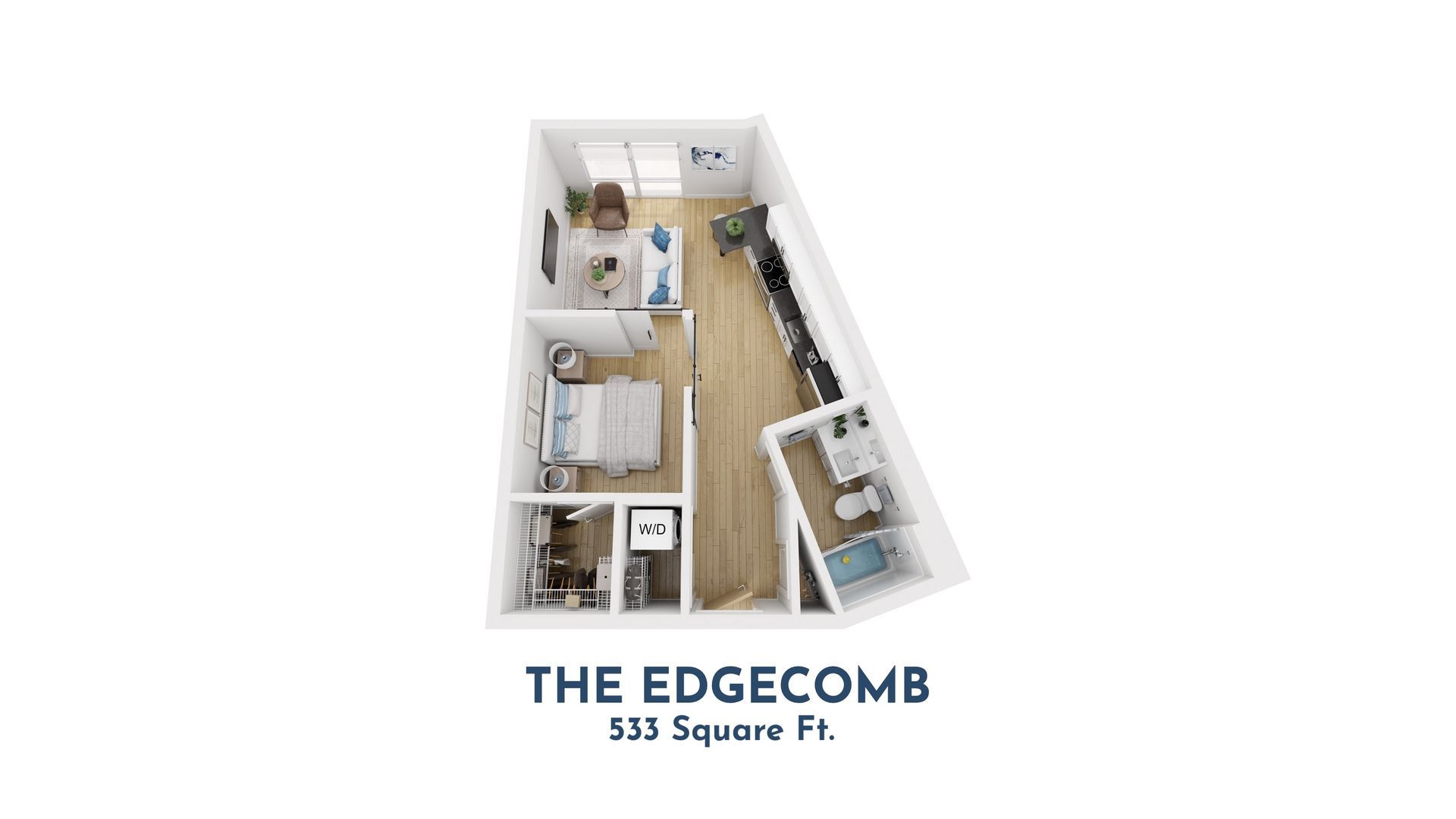 Affordable Apartment 1 Bedroom Plan