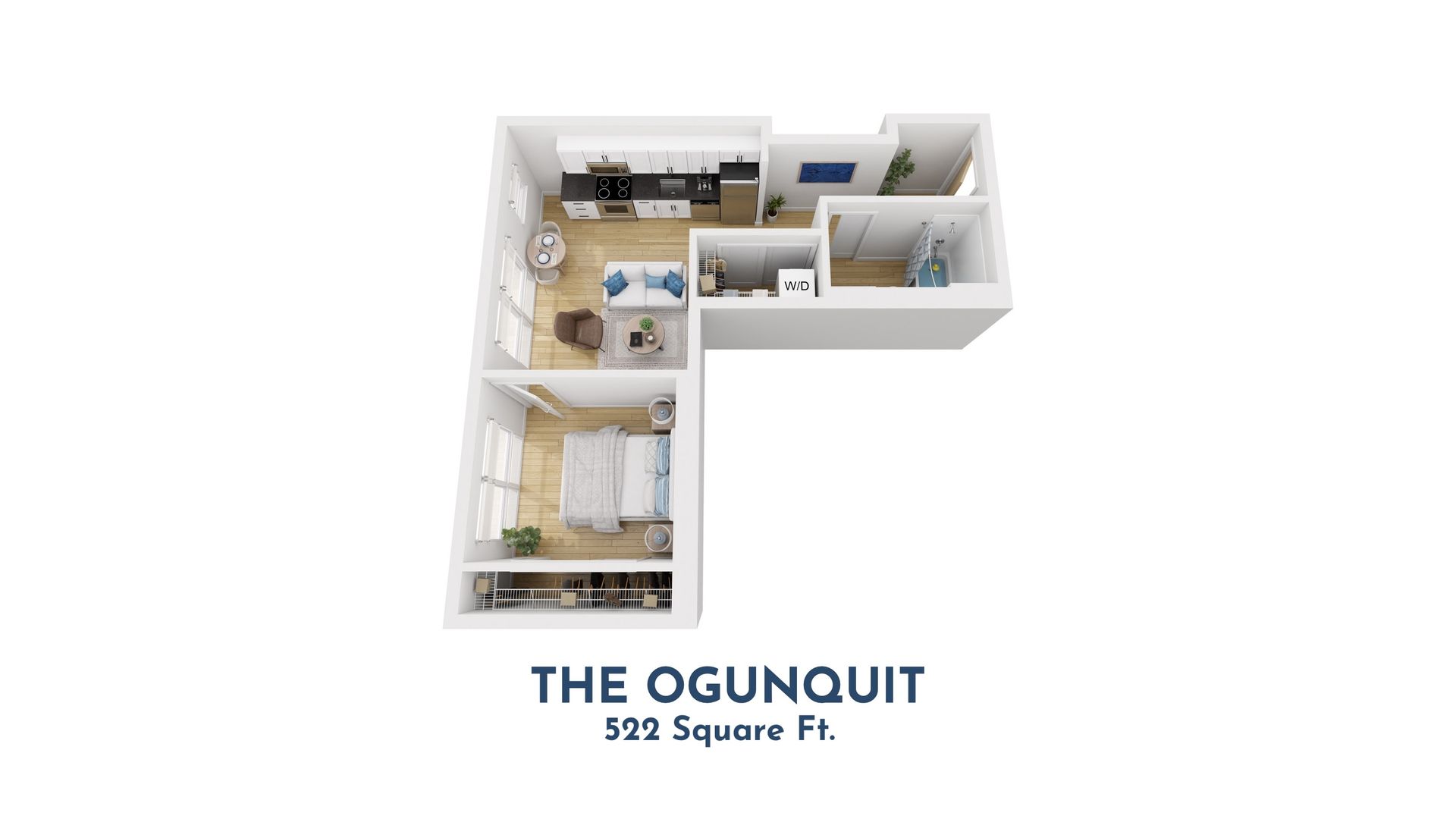 Affordable Apartment 1 Bedroom Plan