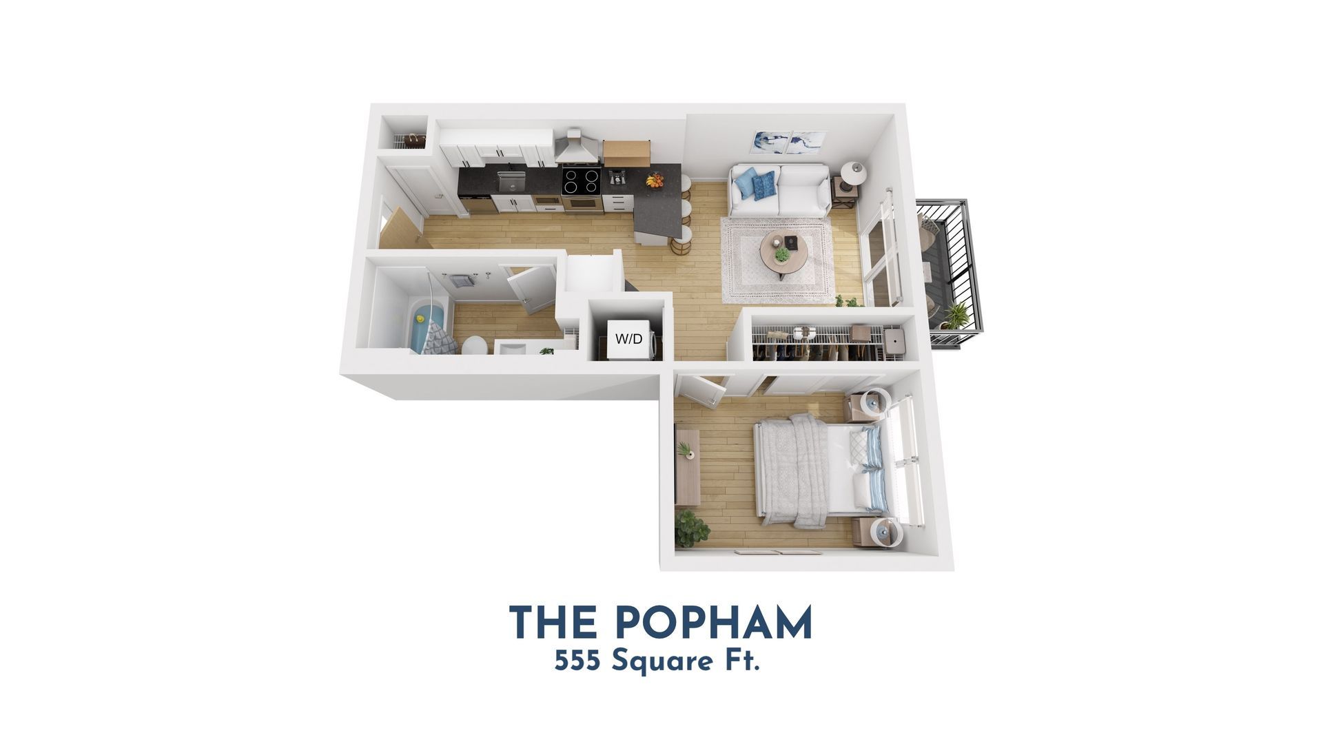 Affordable Apartment 1 Bedroom Plan