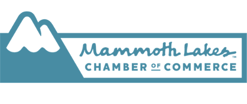 The logo for the mammoth lakes chamber of commerce