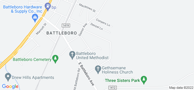 Map of business location