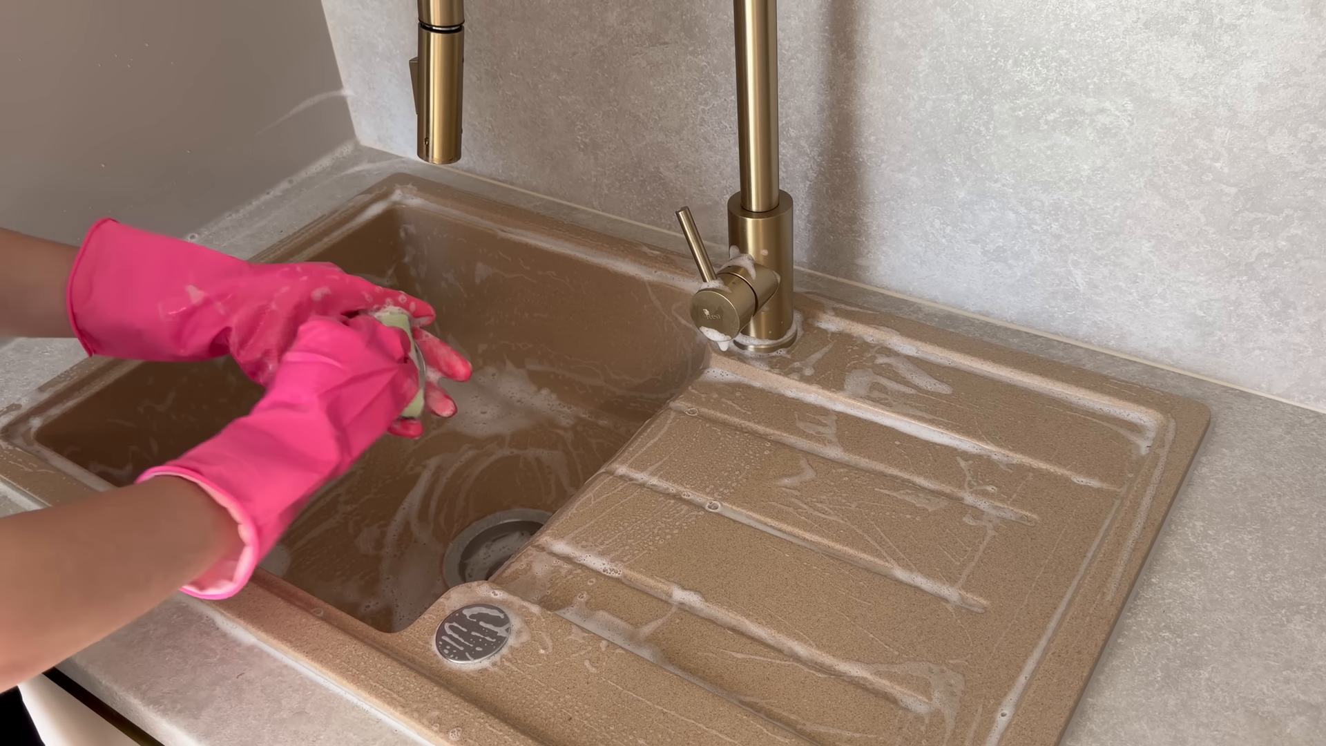 Professional cleaner in a bright apartment