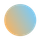 Gradient circle, blue to orange blend.