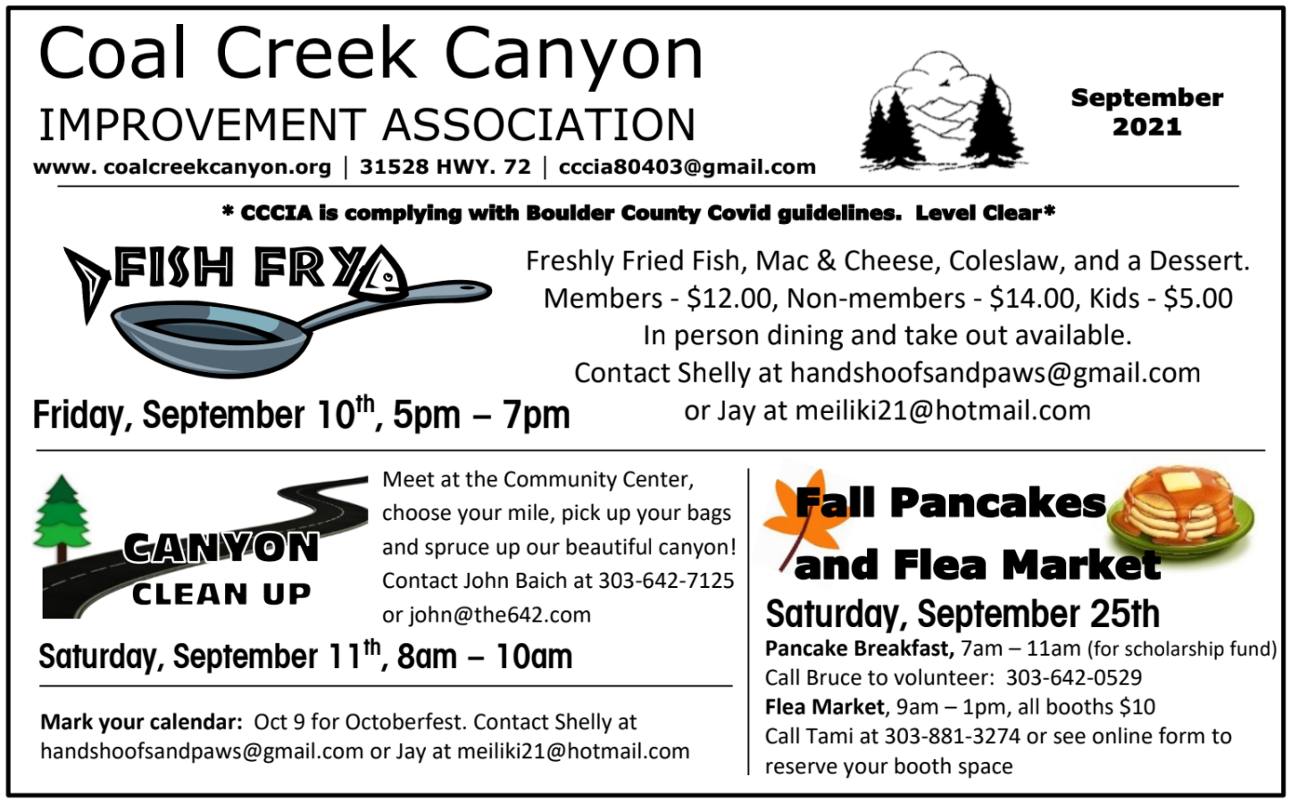 CCCIA Coal Creek Canyon Improvement Association