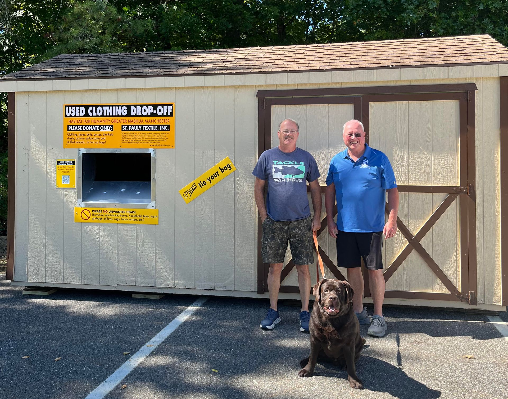 St. Pauly Textile, Inc. Clothing Drop-Off Shed, Milford United Methodist Church