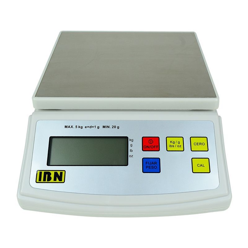 Bascula IBN mod. B5 -P cap. 5 Kg x 1gr con eliminador