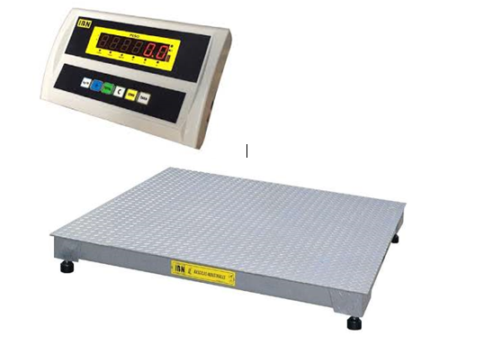 Bascula plataforma IBN C-1000 1000kg 80x80cm medidas 80x80. Incluye Indicador IBN C-3000