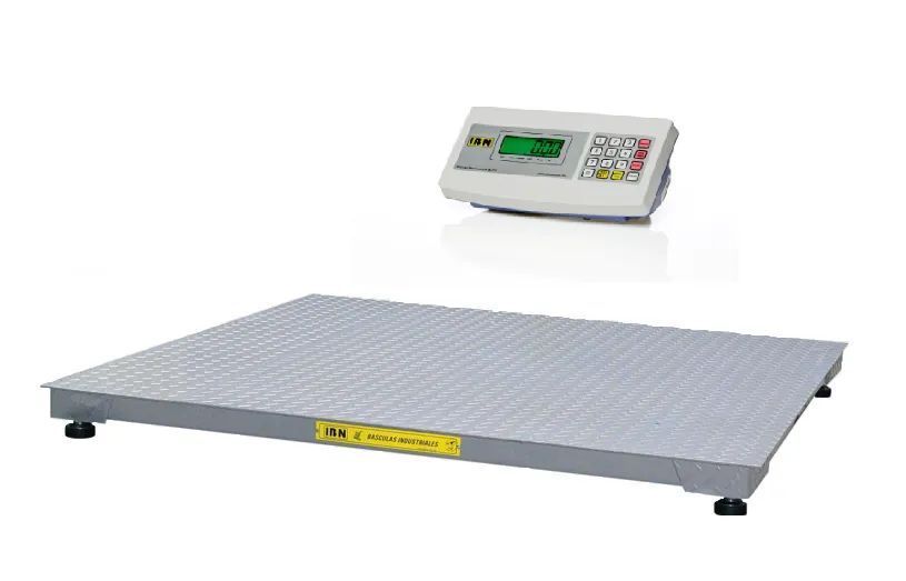 Bascula IBN plataforma bajo perfil mod. C-5000 cap. 5T 1.50 x 1.50m