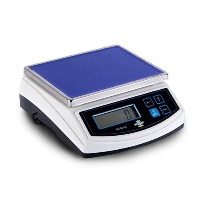 Bascula electronica METROLOGY mod. BCH-5000 cap. 5kg/0.5g funciona con eliminador o baterias AAA