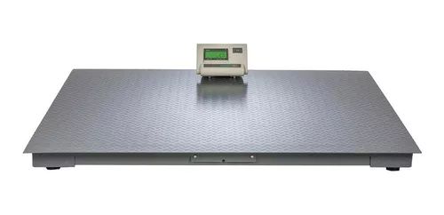 Bascula de plataforma en acero niquelado de 1.20 x 1.20 mts. Noval PLA TN cap.configurable 5,000T