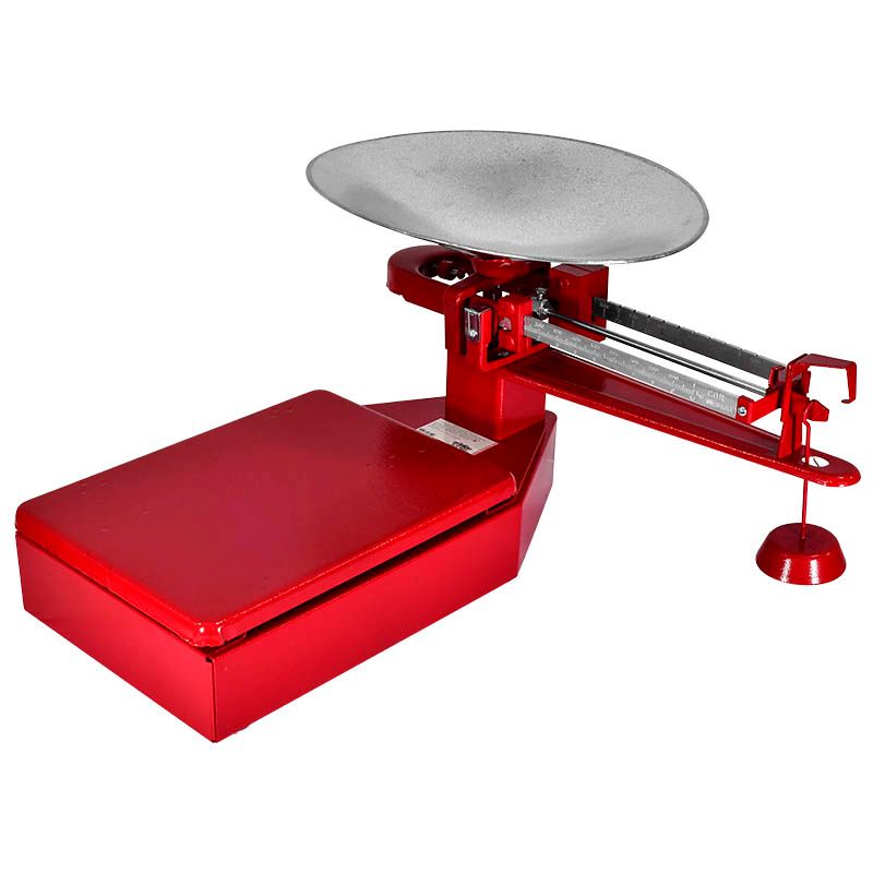 Bascula mecanica TECNOCOR mod. 120-CU con cucharon lamina acero galvanizado cap. 120kg