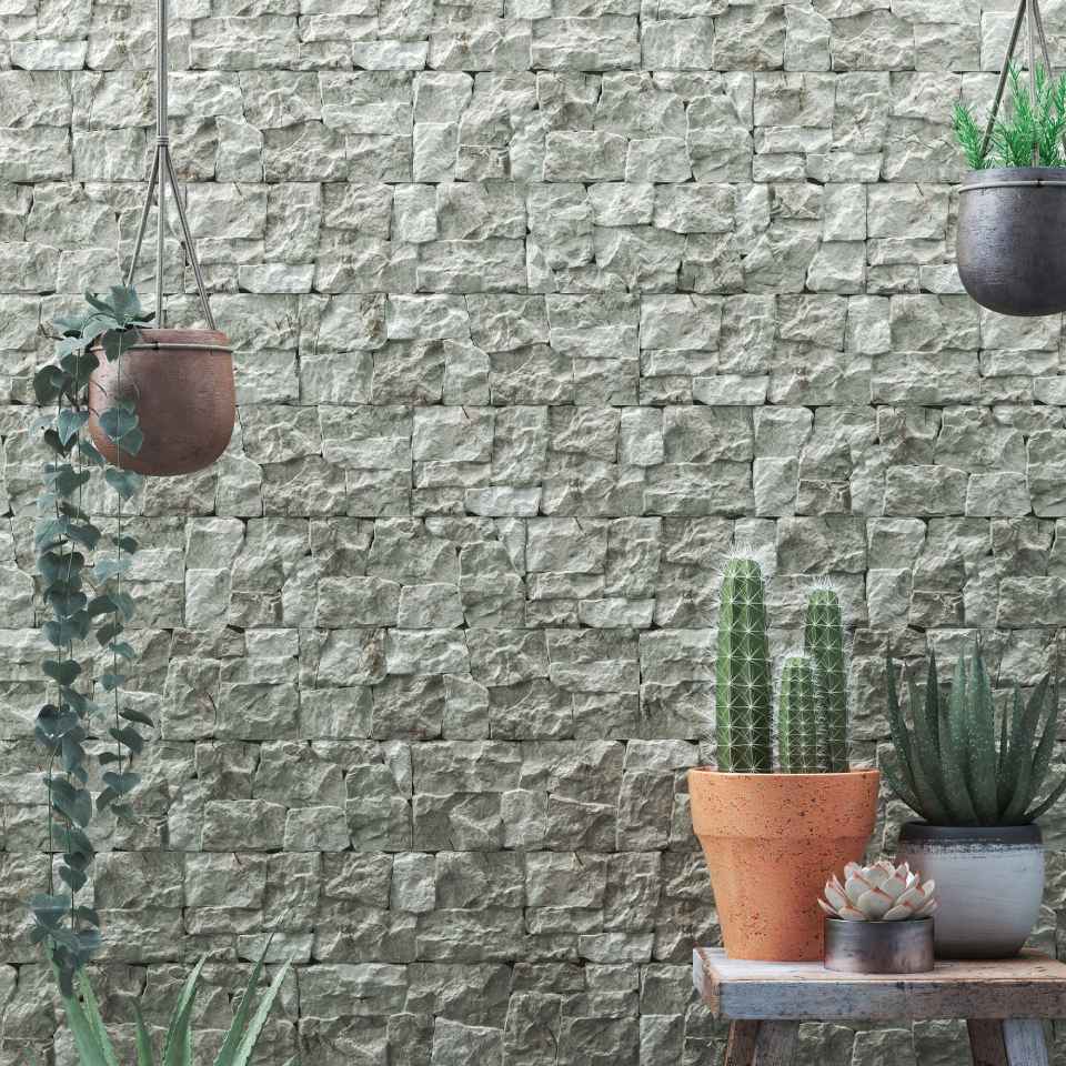 Tiled living room