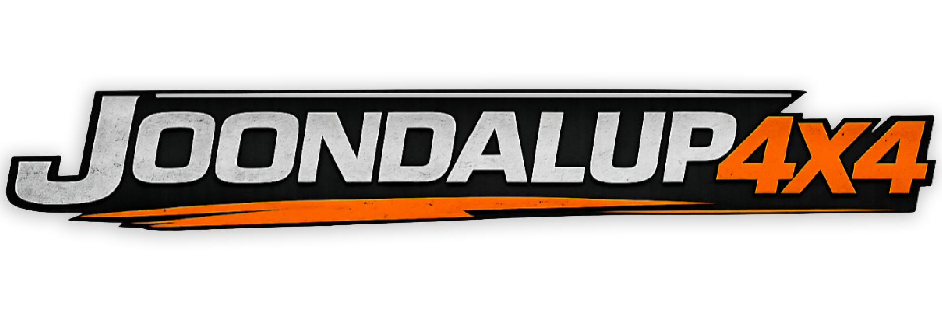 Joondalup 4x4 logo in black, white, and orange with bold italic lettering