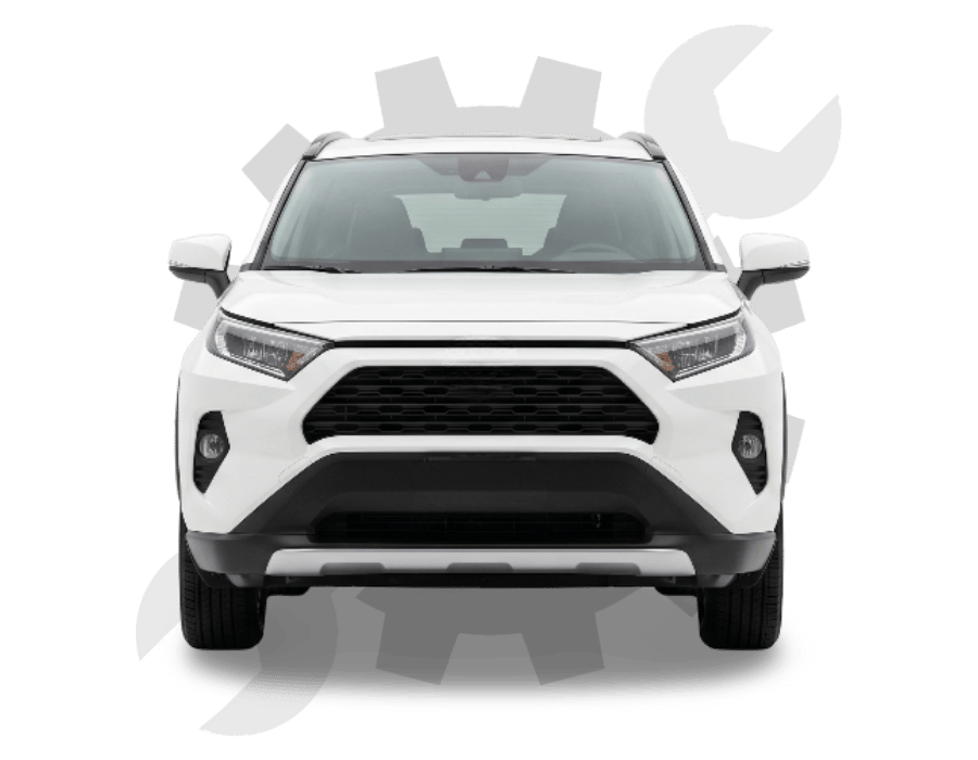 Front view of a white SUV