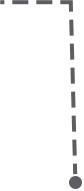 Gray dashed vertical line ending in a dark gray circle