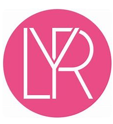 Pink circle with white letters 