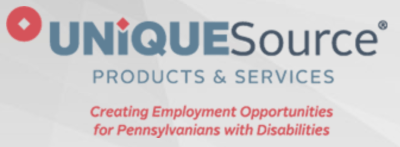 Logo for UNIQUEsource. 