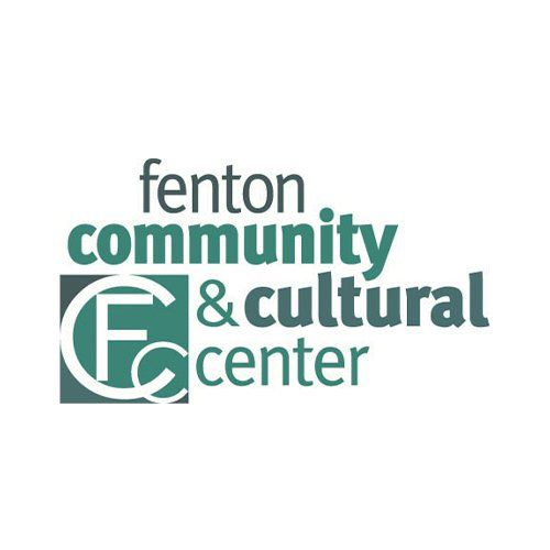 Fenton Community & Cultural Center logo in teal and gray on a white background