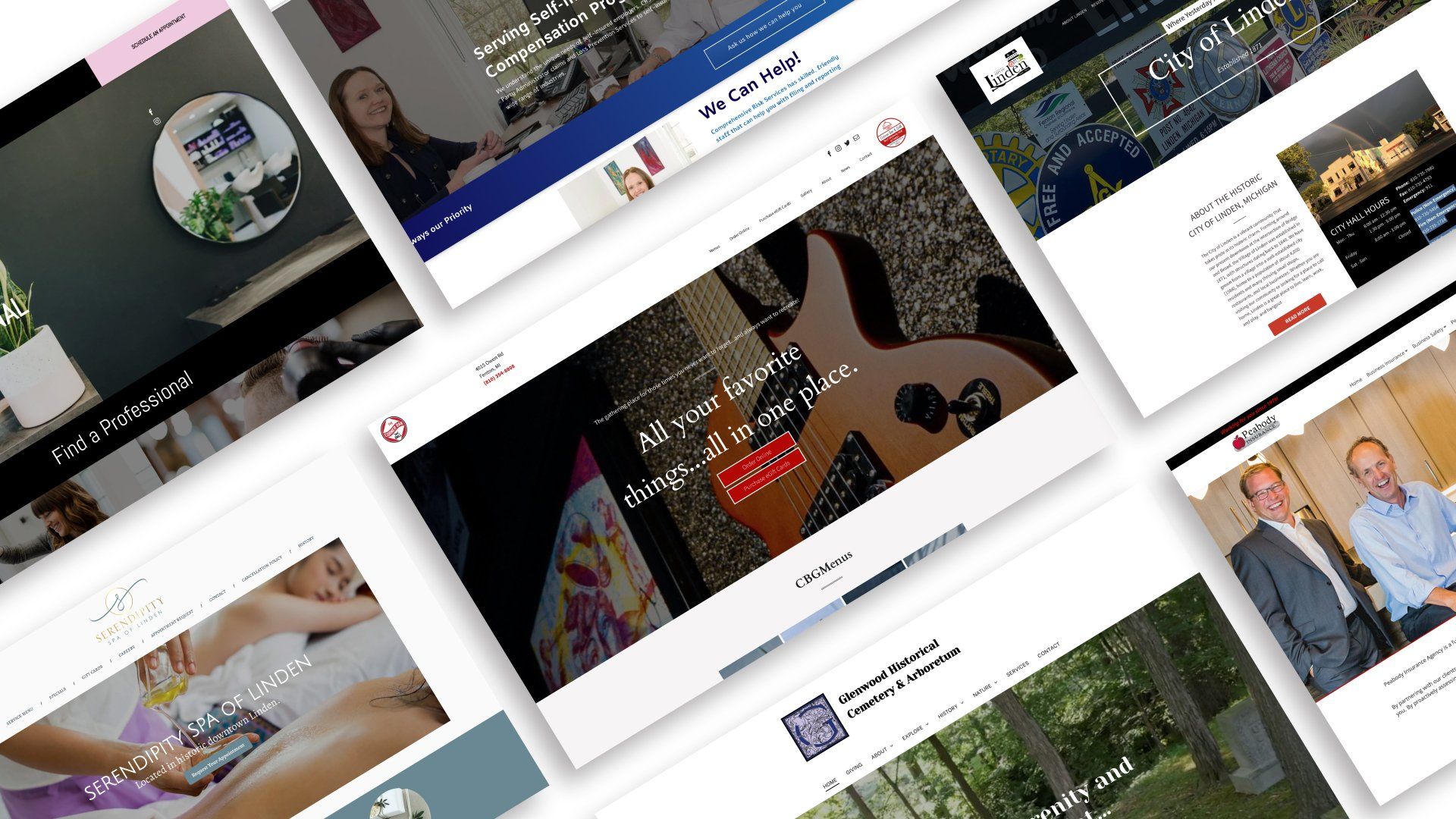 Example of custom website designs