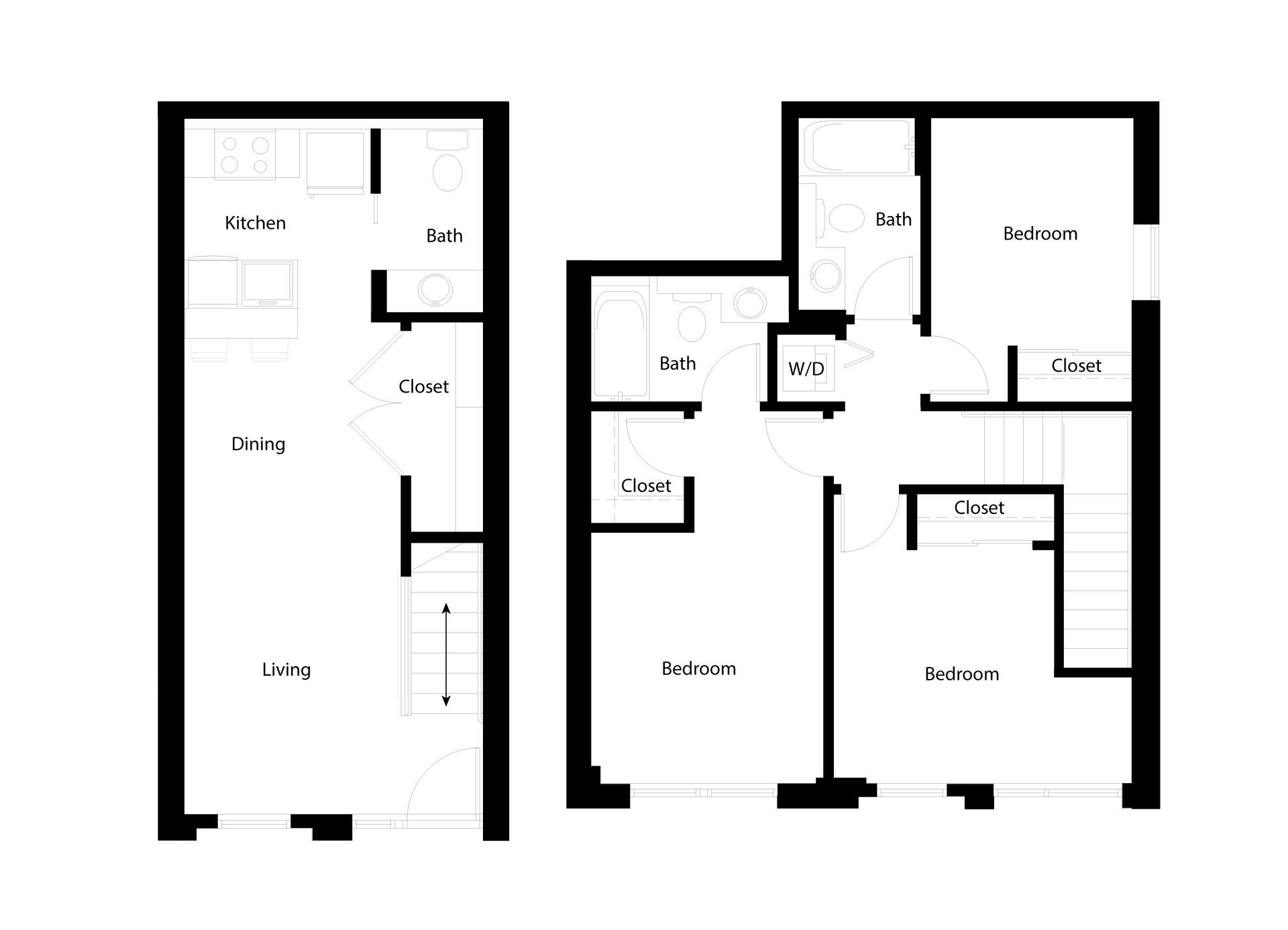 Floor Plan for a 3x2.5