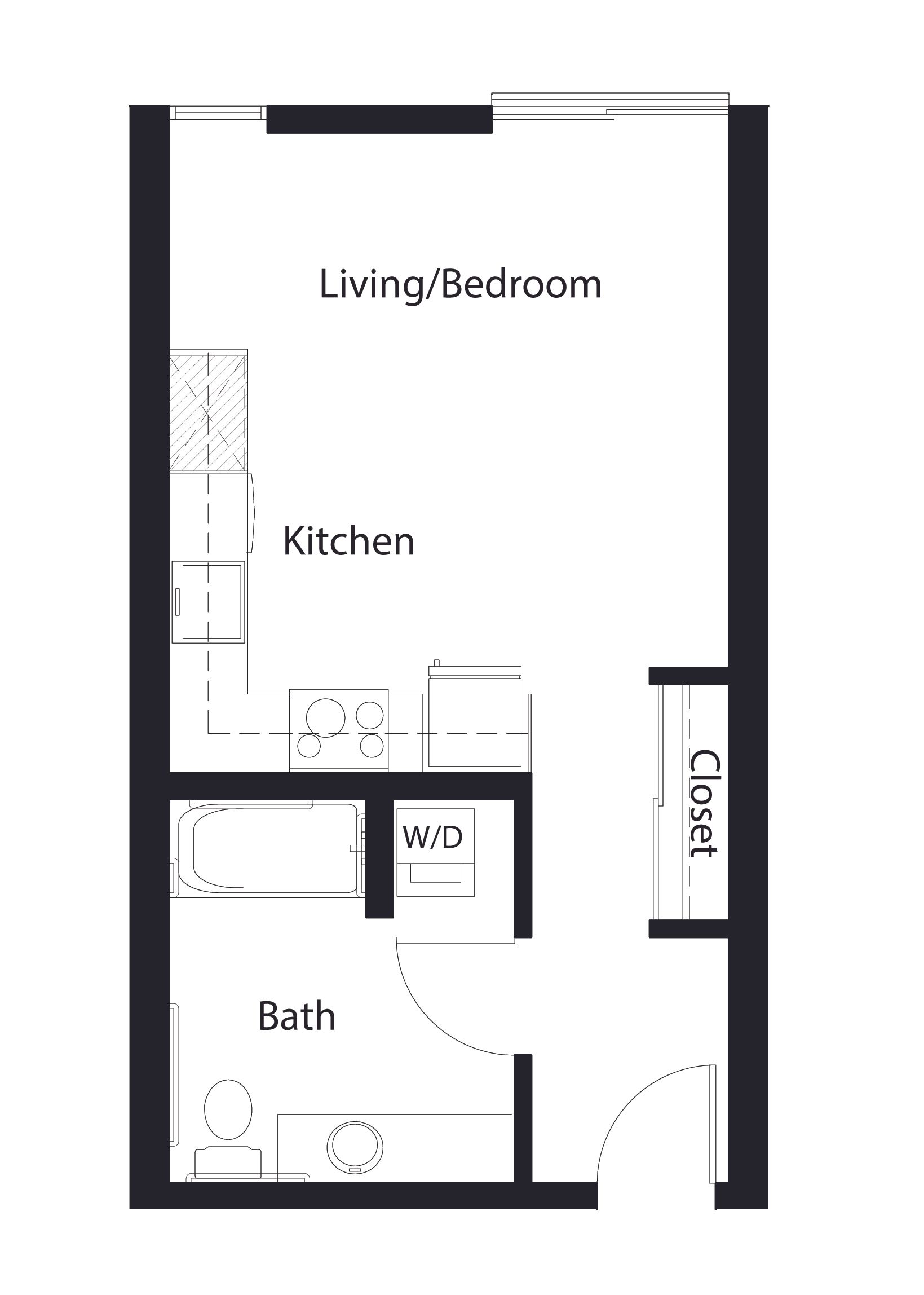 Floor Plan for a studio